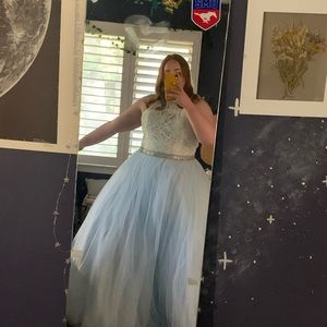 Blue Ballgown Dress for Prom!